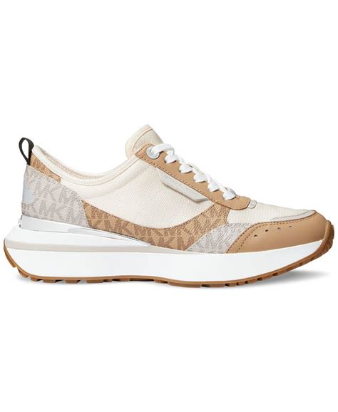 michael kors women's flynn sporty lace-up trainer running sneakers|Michael Kors Women's Flynn Trainer Sneakers.